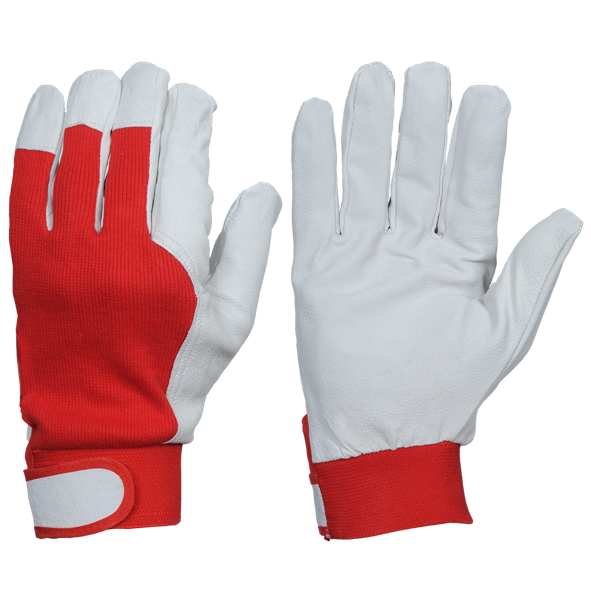 ⬡ Work gloves leather-polyester FLEX-TOUCH 10 (XL) (DL401110)