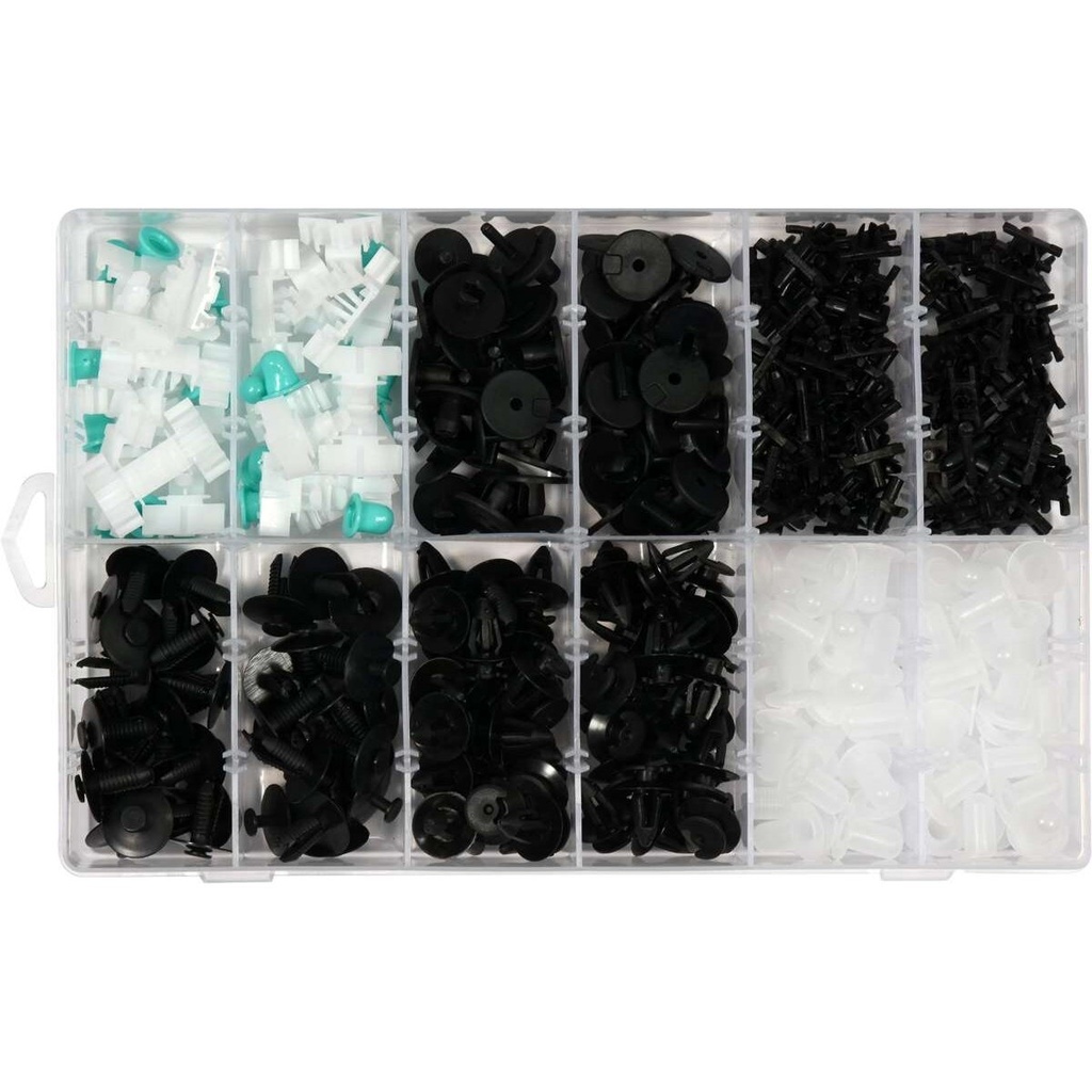 ⬡ Plastic Push-Type Clip Assortment (290pcs) BMW (YT06661, YATO)