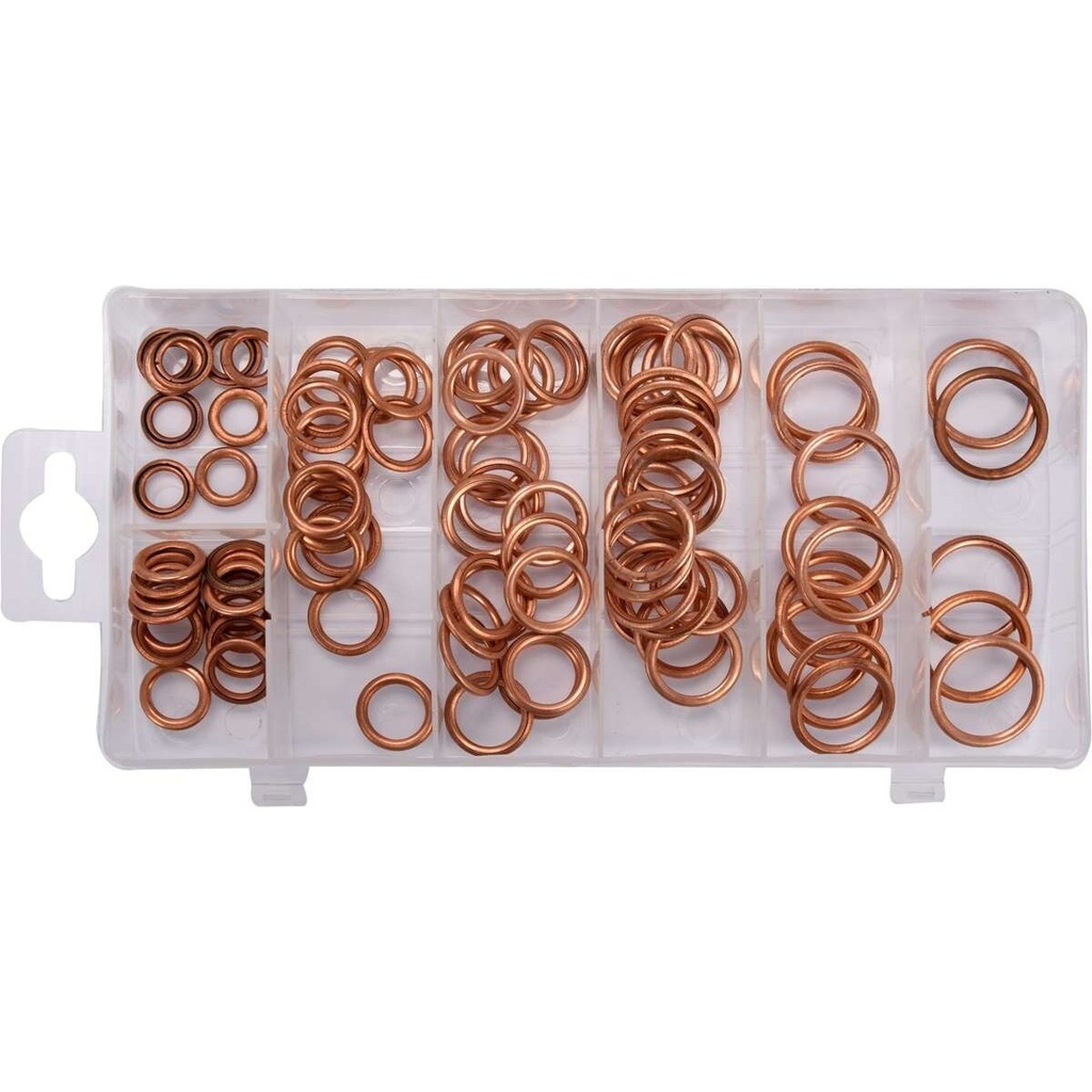 ⬡ Copper washer set 95pcs (YT068713, YATO)