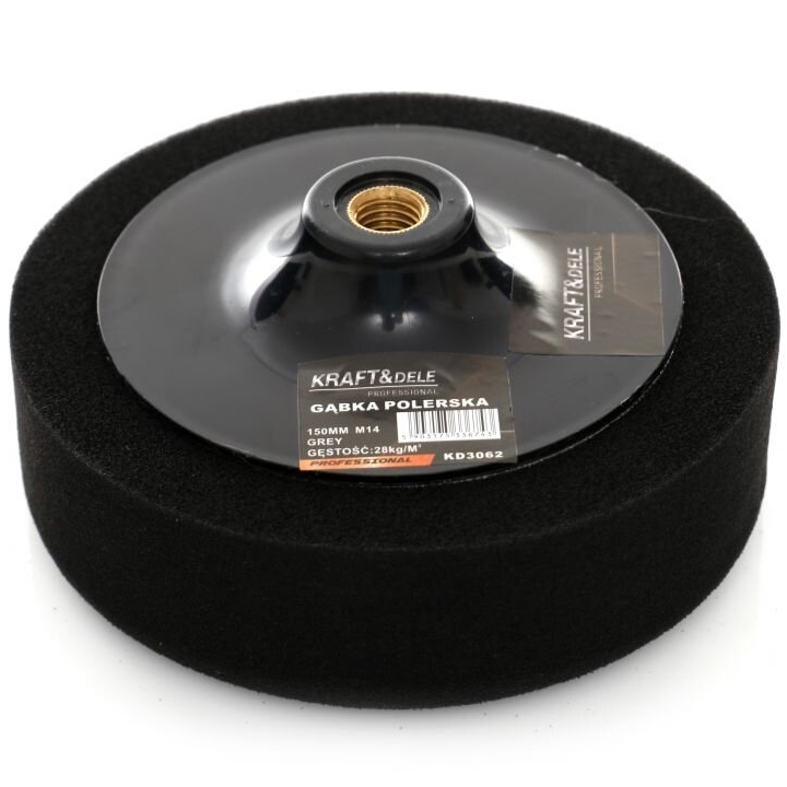 ⬡ Polishing sponge 150mm 28kg / m3 (black) (KD3062)