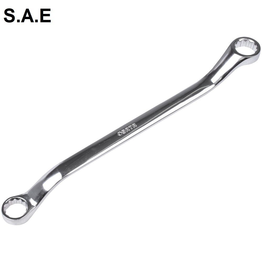 ⬡ Deep offset double box end wrench (S.A.E.) 3/8x7/16" (ST42101SC, SATA)