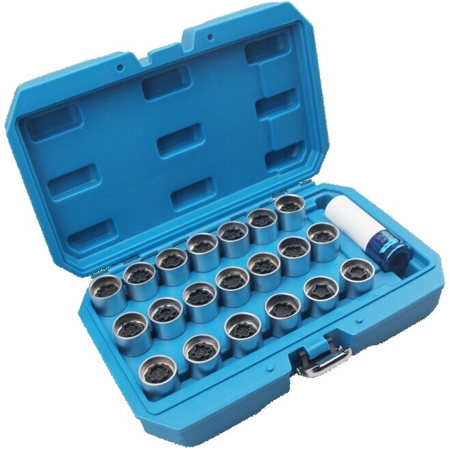 ⬡ Audi wheel bolt lock socket set 21pcs (MHR05568)
