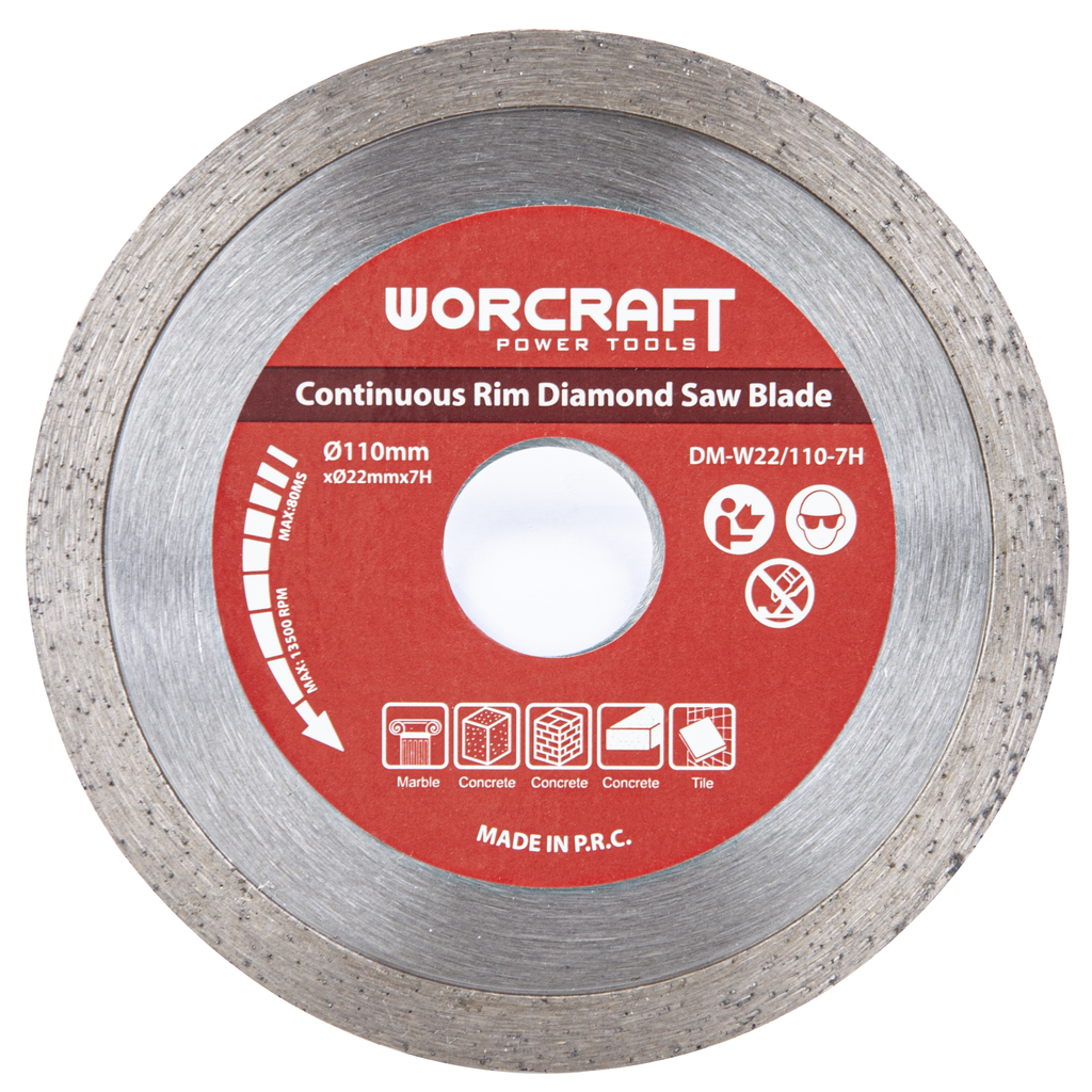 ⬡ Diamond saw blade for MC14-110A, 22.23x110mm WORCRAFT (DMW221107H, WORCRAFT)