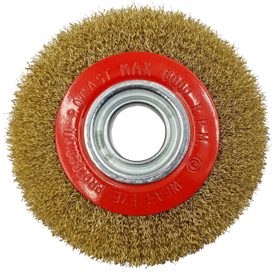 ⬡ Rifliuotos vielos plokščias diskinis šepetys, 250x32 mm (YL260250)