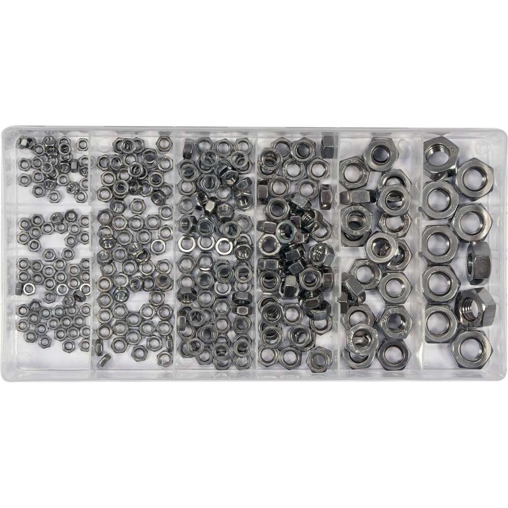 ⬡ Stainless steel nuts set M3-M10 300pcs (YT06773, YATO)