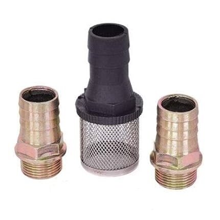 ⬡ Spare part. 2pcs of couplers 3/4" - 1" and 1pc filter 1" for diesel fuel transfer pump DCTP60 (DCTP60VC, AOCHENG)