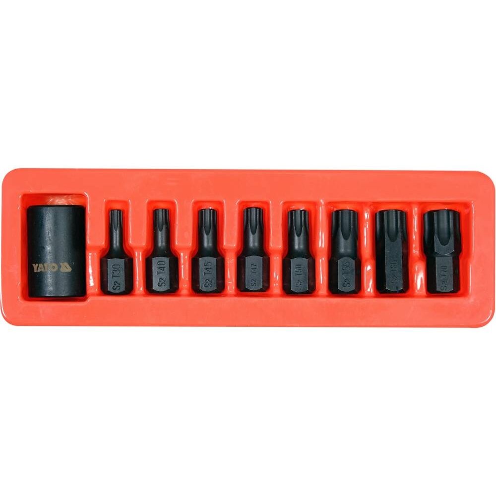 ⬡ 1/2" Dr. Bit socket impact set (TORX) 9pcs (YT10664, YATO)