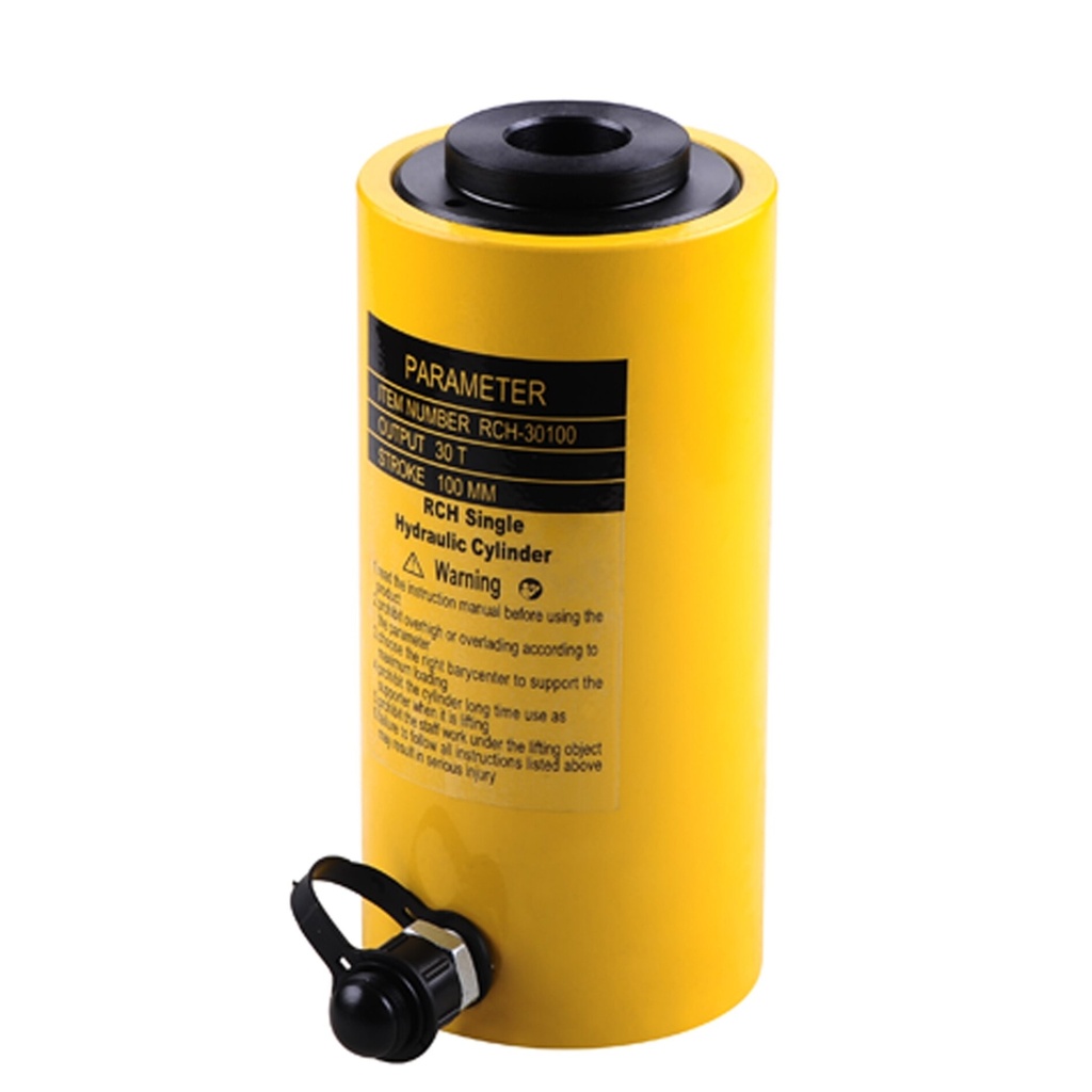 ⬡ RCH hollow hydraulic cylinder 30t (100mm) (RCH30100)