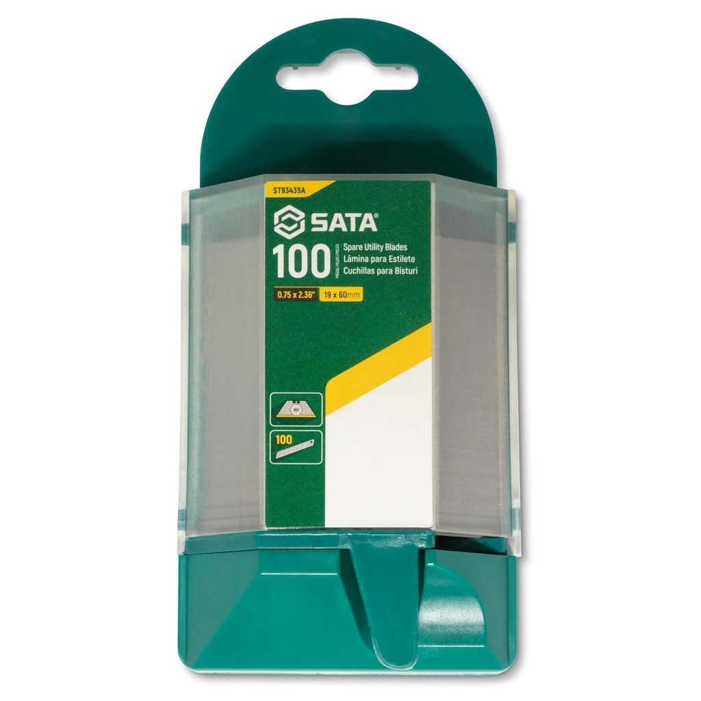 ⬡ Utility knife spare blades 100pcs (ST93435A, SATA)