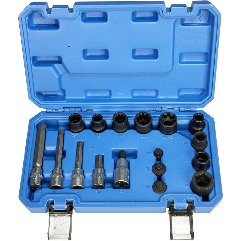 ⬡ Brake caliper socket and bit socket set 17pcs (MHR10780)