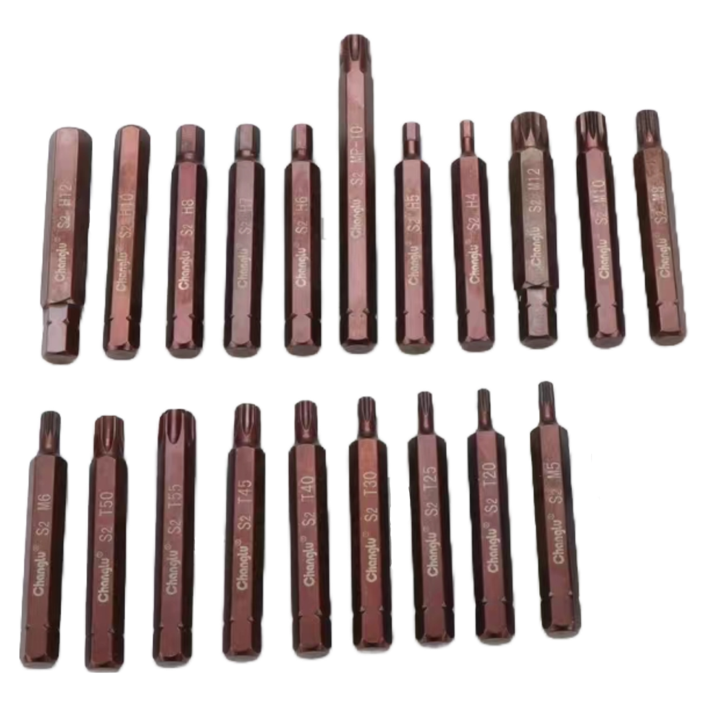 ⬡ 3/8" Antgaliai 75L TORX/SPLINE/IMBUS 5/1vnt. M10 (1vnt.) (CL507610, CHANGLU TOOLS)