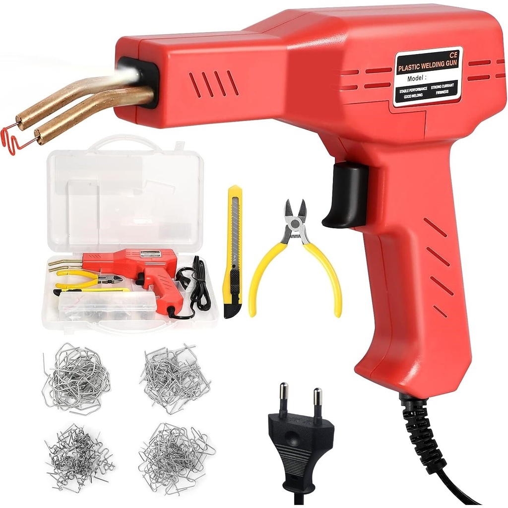 ⬡ Plastiko suvirinimo aparatas 50W su kabėmis (200vnt) rinkinys (MHR10530)