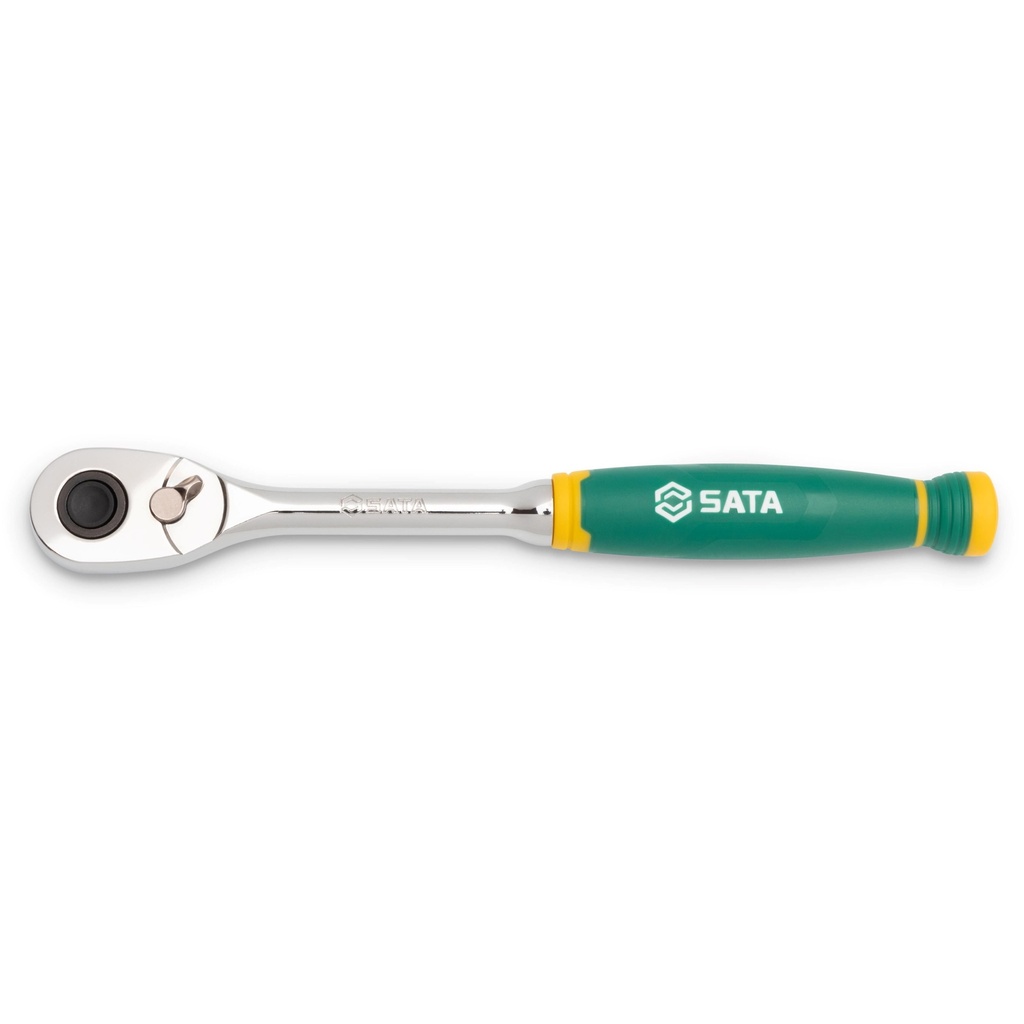 ⬡ 1/4" Dr. Quick-release ratchet, cushion grip 72 teeth (ST11971G, SATA)