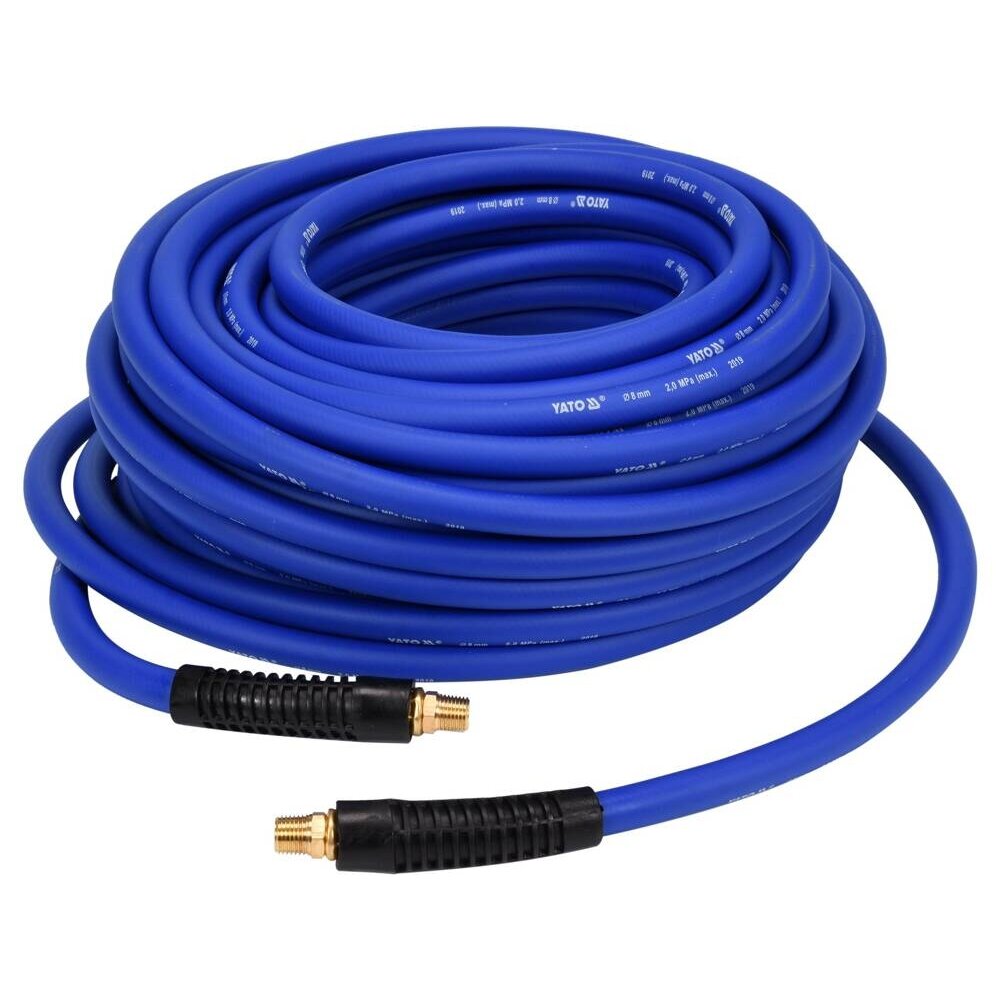 ⬡ Hybrid air hose with external threads 1/4" (8x14mm) 30m (YT24235, YATO)