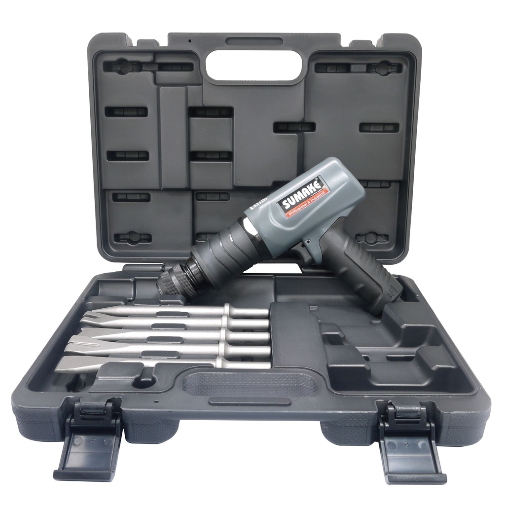 ⬡ Air hammer 190mm (round 10mm) kit 5pcs (STAH603RQK, SUMAKE)