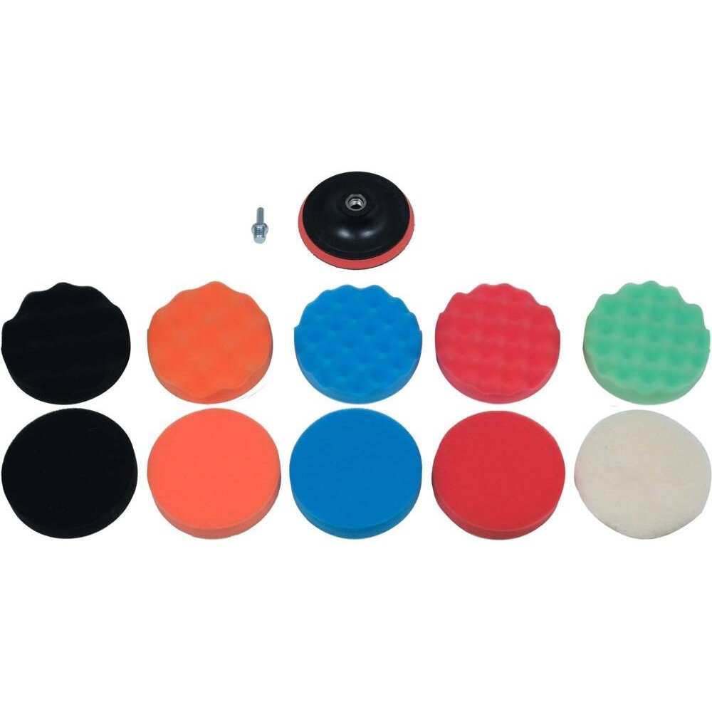 ⬡ Automobilio detailingo/poliravimo 150 mm, M14 rinkinys 12 vnt. (YT47932, YATO)