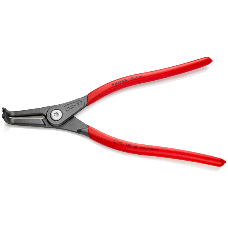 ⬡ Precision circlip pliers. External. Bent 305mm (Ø85-140mm) KNIPEX (4921A41, KNIPEX)
