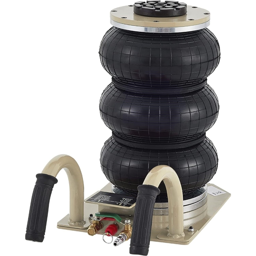 ⬡ Air jack 3t (3 air bags) with short handle (T08103B)