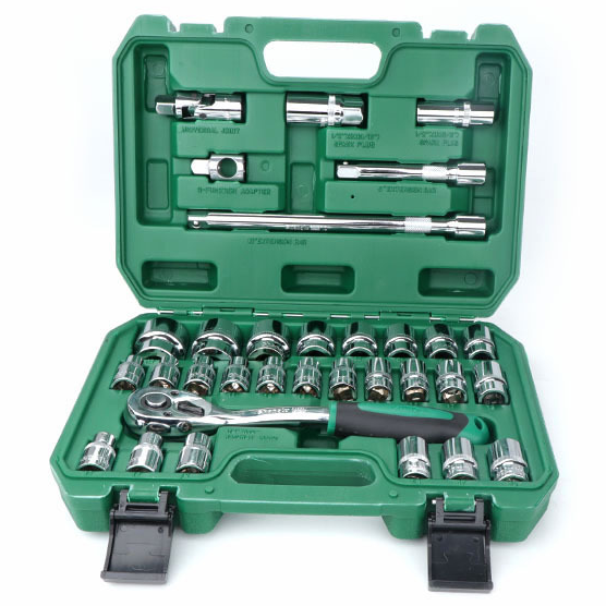 ⬡ 1/2" Dr. Socket set 32pcs 6pt+12pt (CL106732, CHANGLU TOOLS)