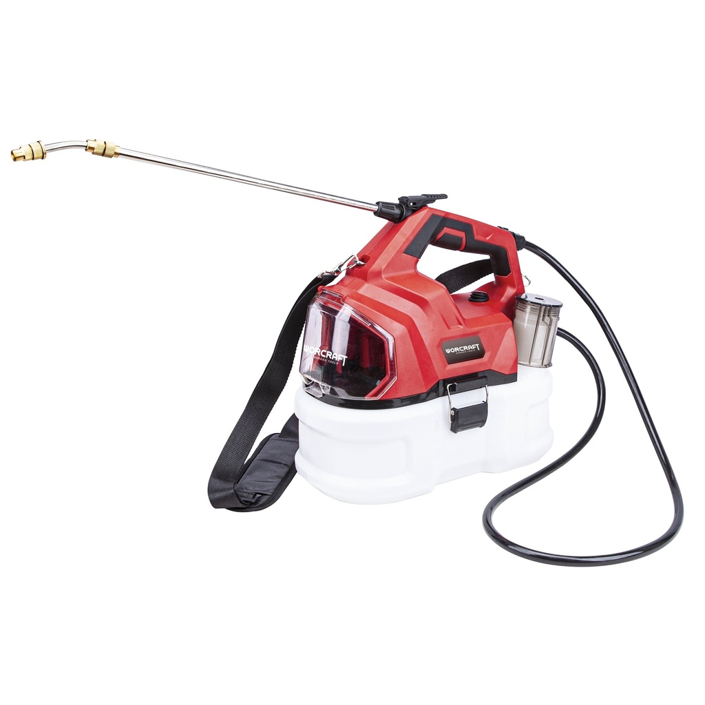 ⬡ Akumuliatorinis slėginis purkštuvas 5l WORCRAFT 20V LI-ION (CBSS20Li5L, WORCRAFT)