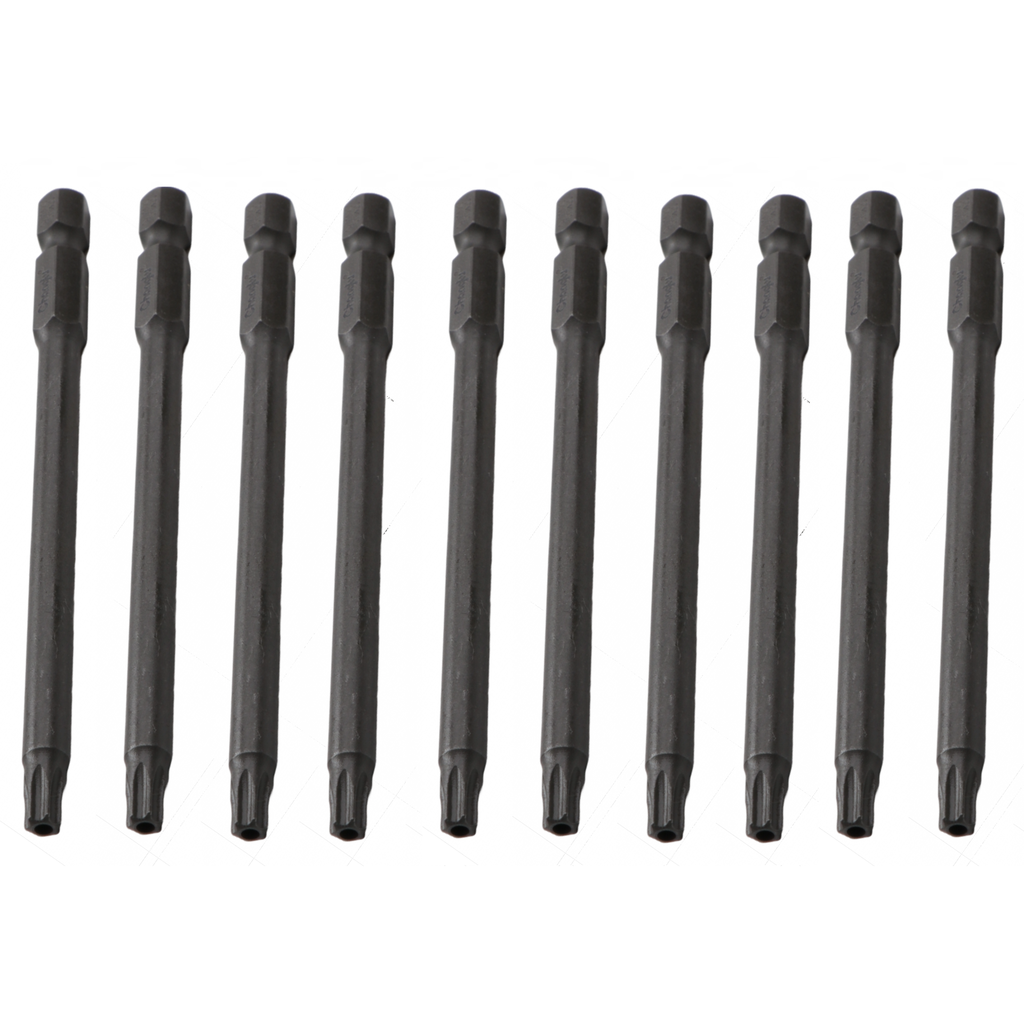 ⬡ 1/4" (6.3mm) Dr TORX-S impact bit, 10pcs. T25 x 100mm (CL510425, CHANGLU TOOLS)