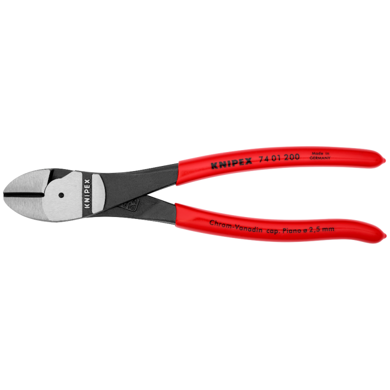 ⬡ Sustiprintos įstrižo kirpimo replės 200 mm KNIPEX (7401200, KNIPEX)