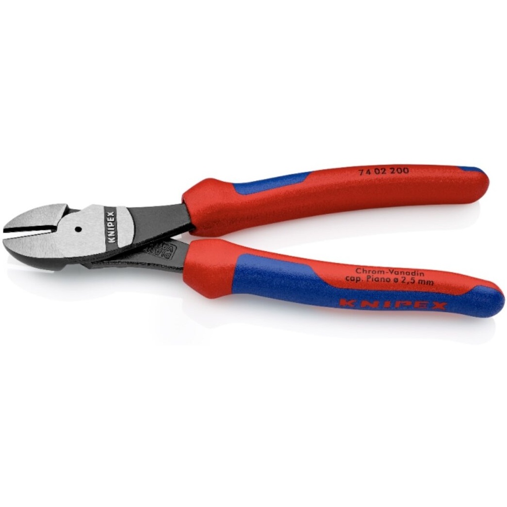 ⬡ Sustiprintos įstrižo kirpimo replės 200 mm KNIPEX (7402200, KNIPEX)