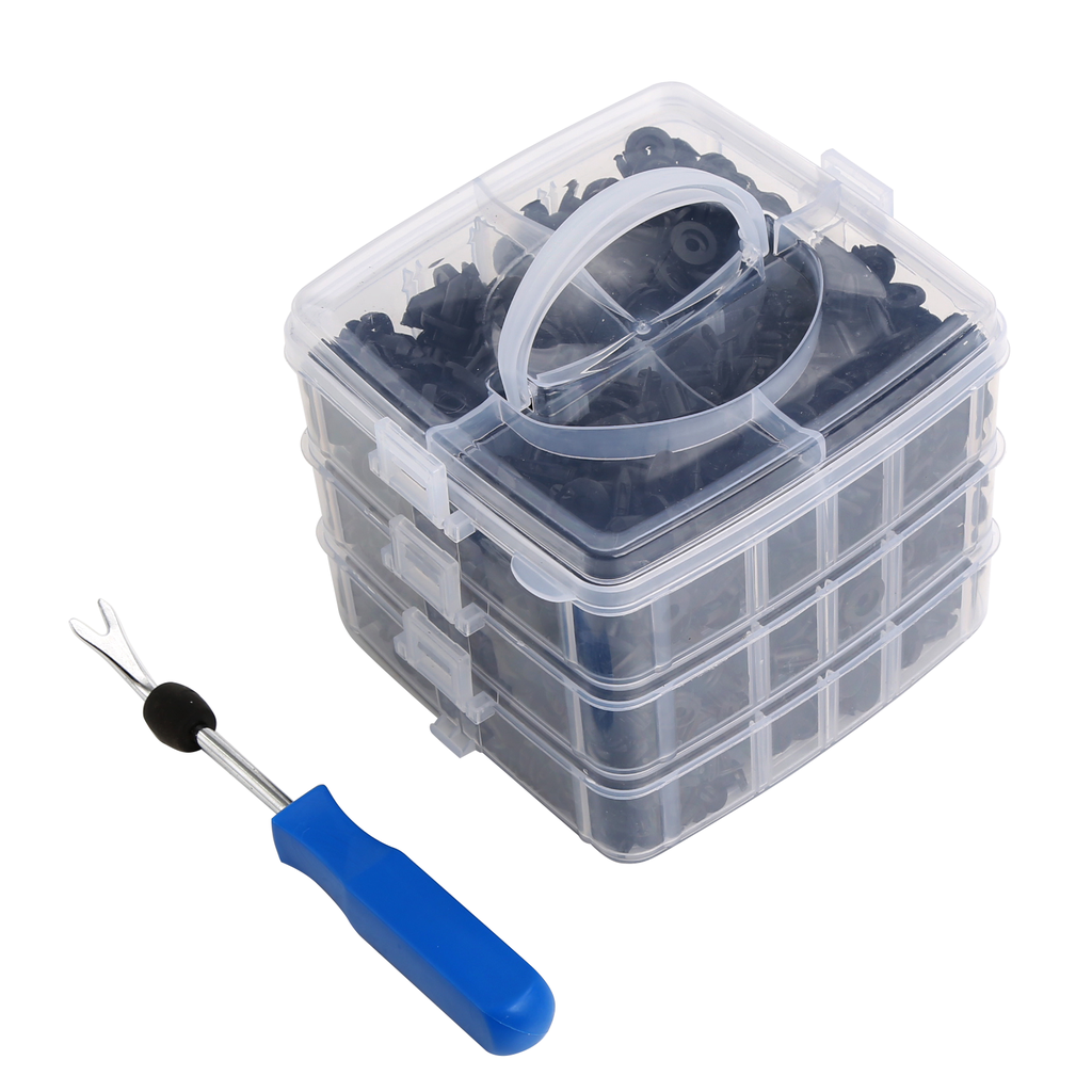 ⬡ Plastic Push-Type Clip Assortment (620pcs) (WT01Z9481)