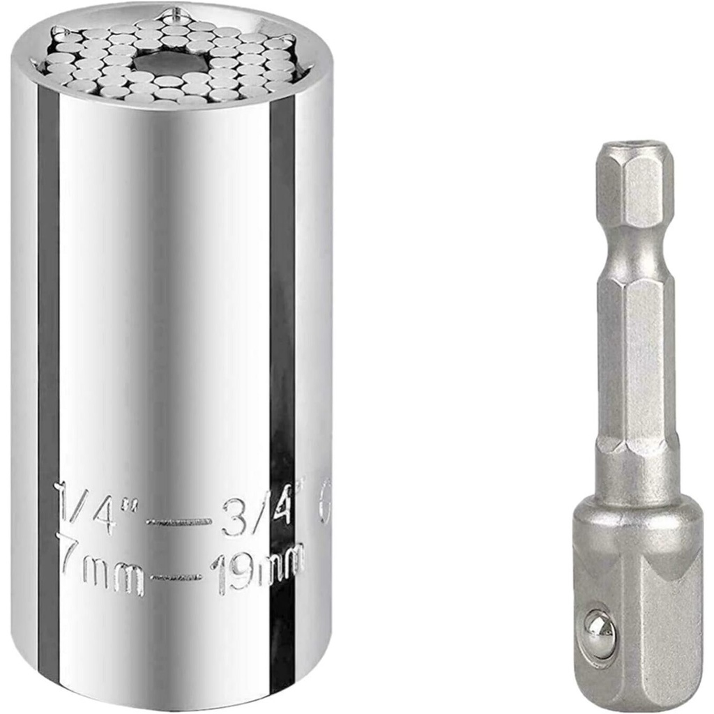 ⬡ Universal socket tool set (7-19mm) (KRSC3014)