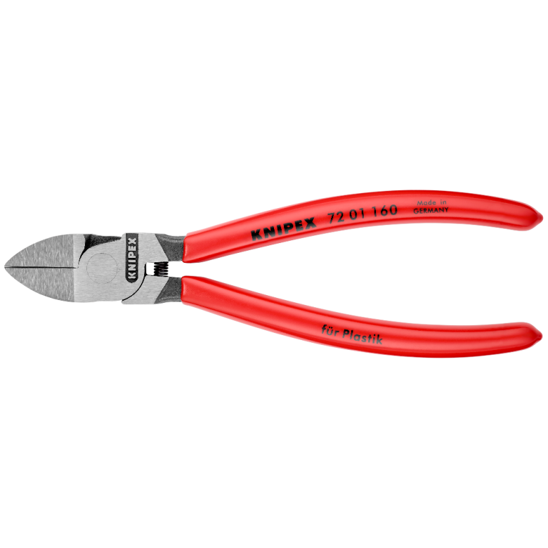 ⬡ Diagonal cutting pliers for plastics 160mm KNIPEX (7201160, KNIPEX)