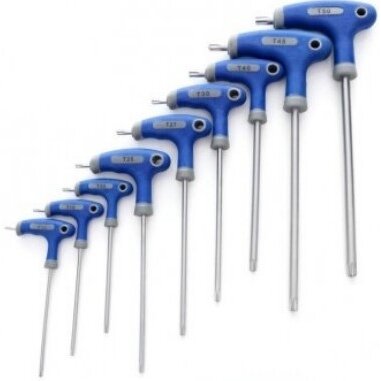 ⬡ T formos TORX raktų rinkinys, 9 vnt. (T-10-T-50) (KRKTW01)