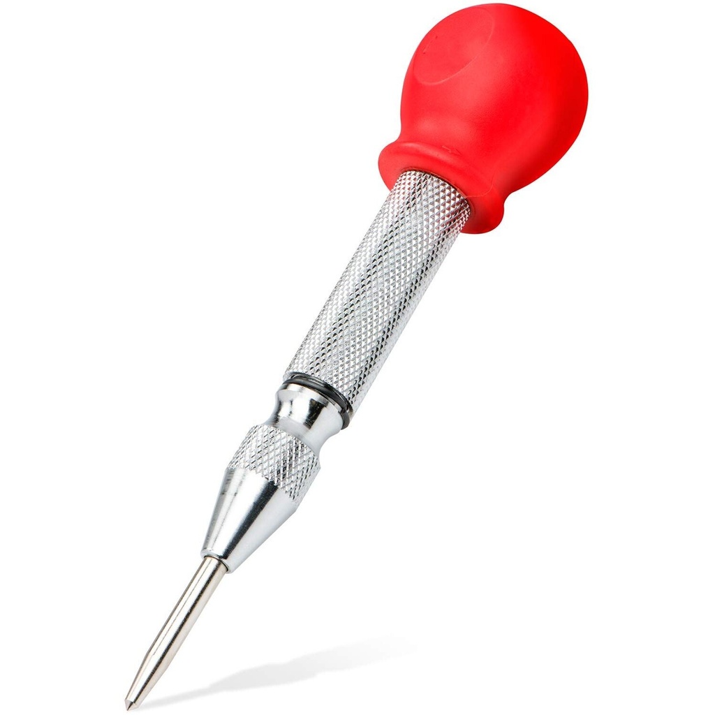 ⬡ Adjustable center punch 3x125mm with plastic handle (KRKAP01, KINGROY)
