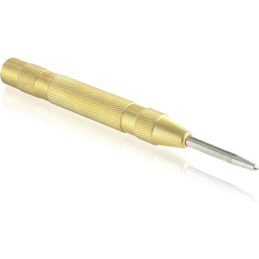 ⬡ Adjustable center punch 3x125mm with metal handle (KRKAP02, KINGROY)