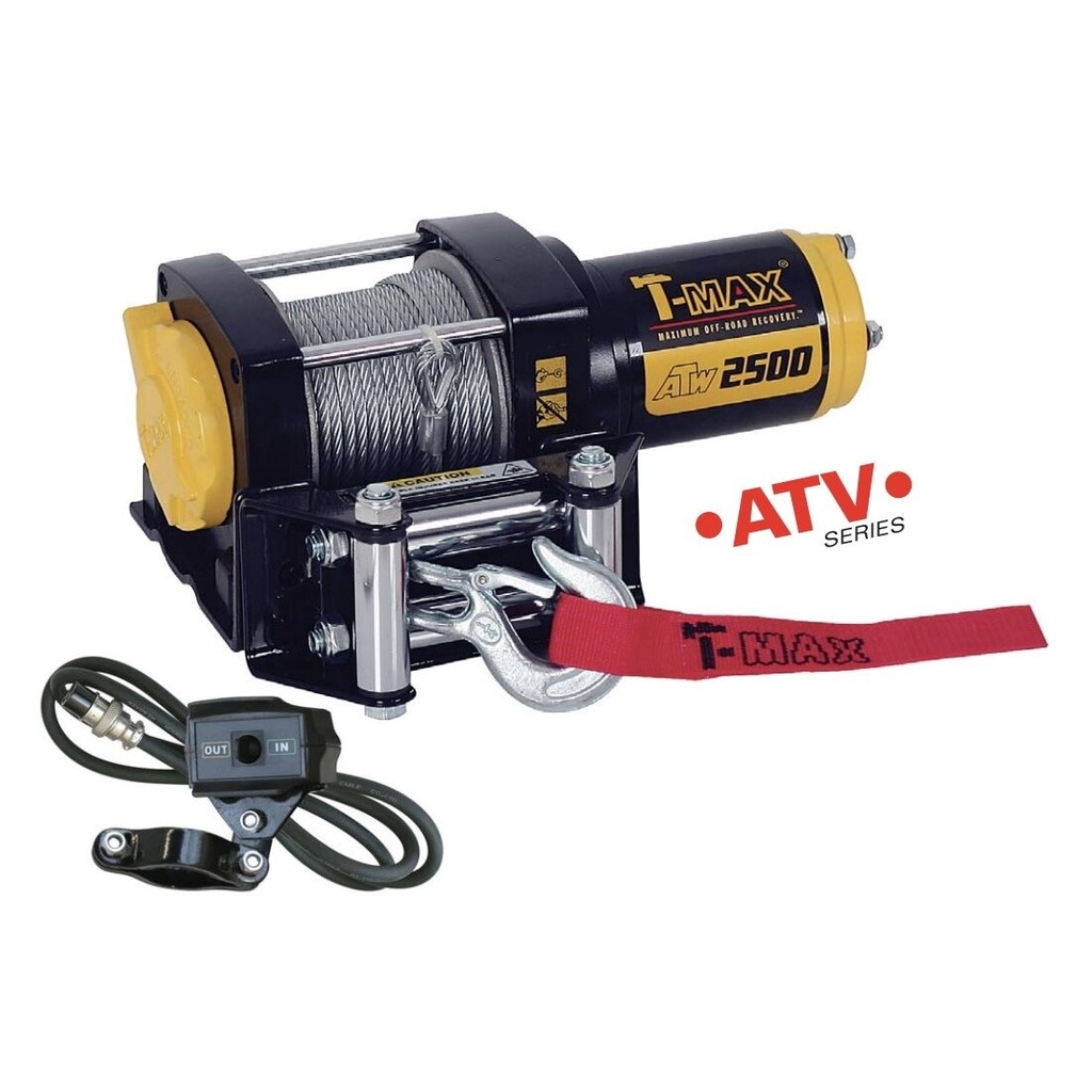 ⬡ Elektrinė gervė 12V 2500LBS/1134KG (metalinis lynas) (ATWPRO2500, T-MAX)