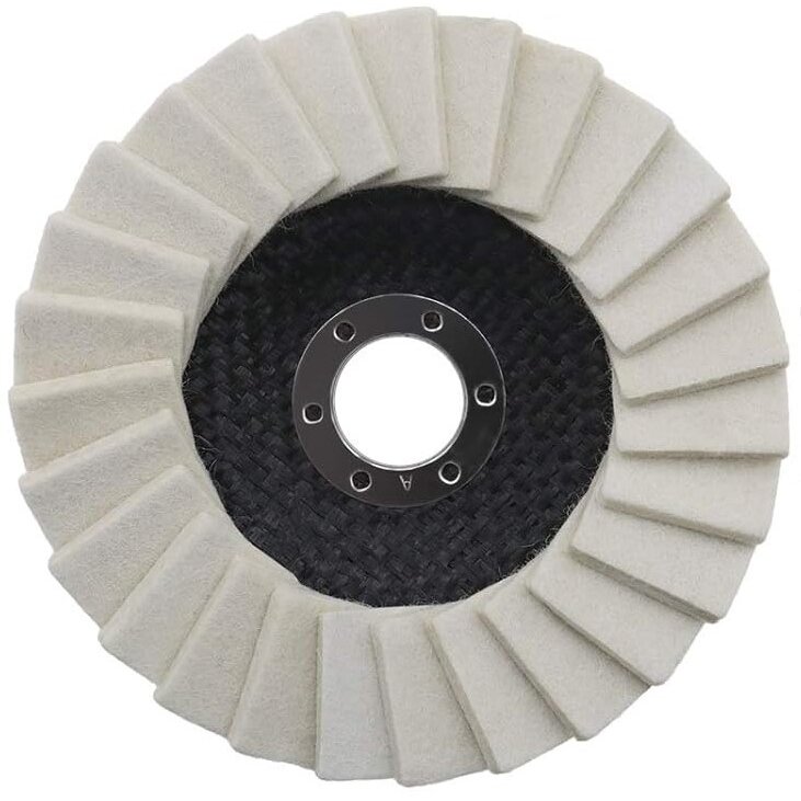 Felt disc for polishing metal 125mm (KRKFD01)