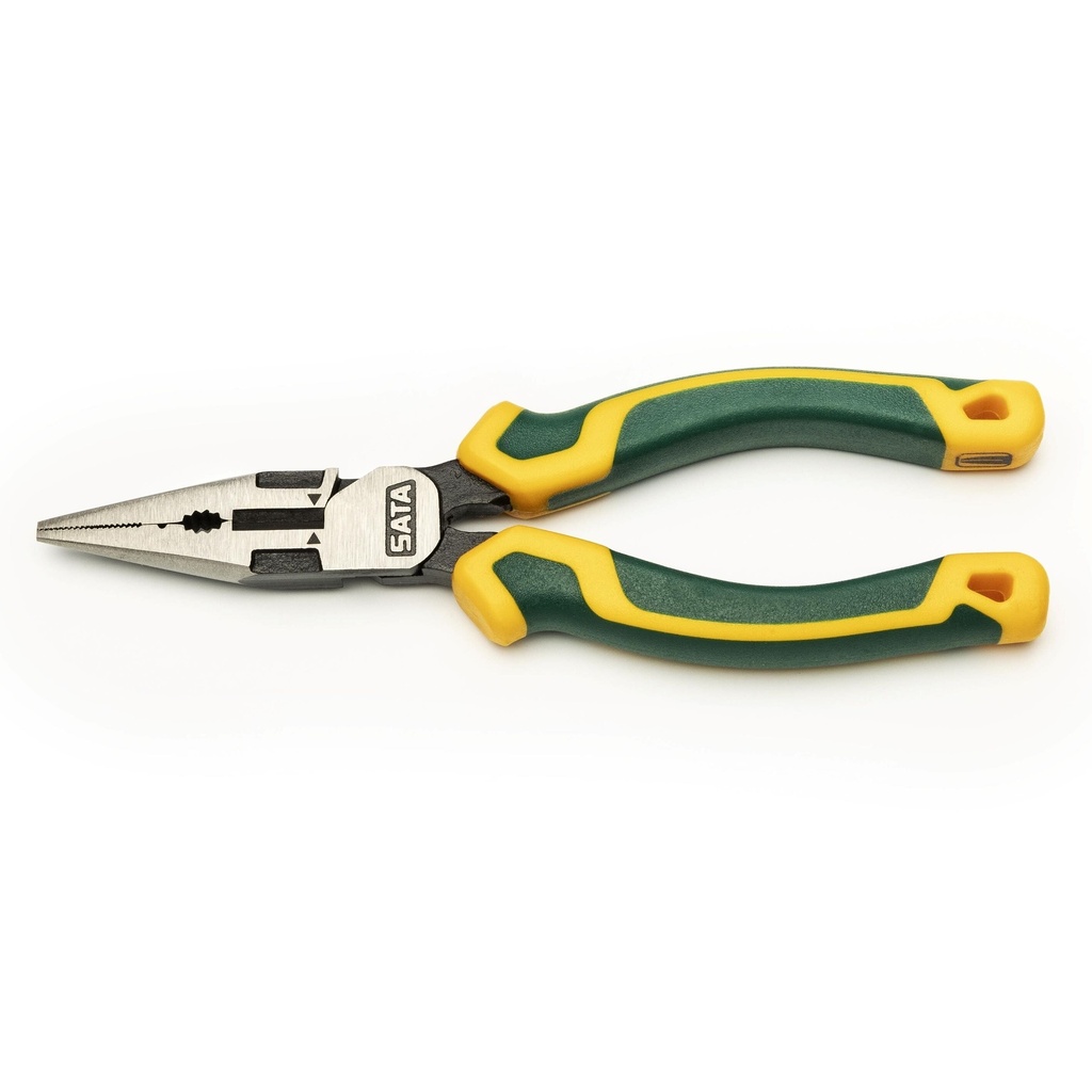 ⬡ High leverage long nose combination pliers 170mm (ST70121D, SATA)
