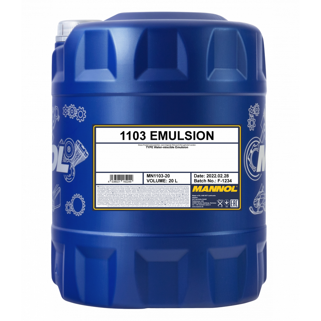 ⬡ Pjovimo ir gręžimo emulsija 1103 MANNOL 20l (MN110320, MANNOL)