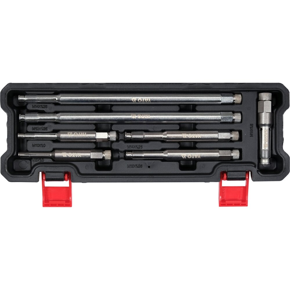 ⬡ Internal spark plug taps long set 7pcs M8-M18 (YT17708, YATO)