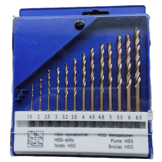 ⬡ Twist drill set DIN338 1/4'' 13pcs 1.5-6.5mm Cobalt (H130CO)