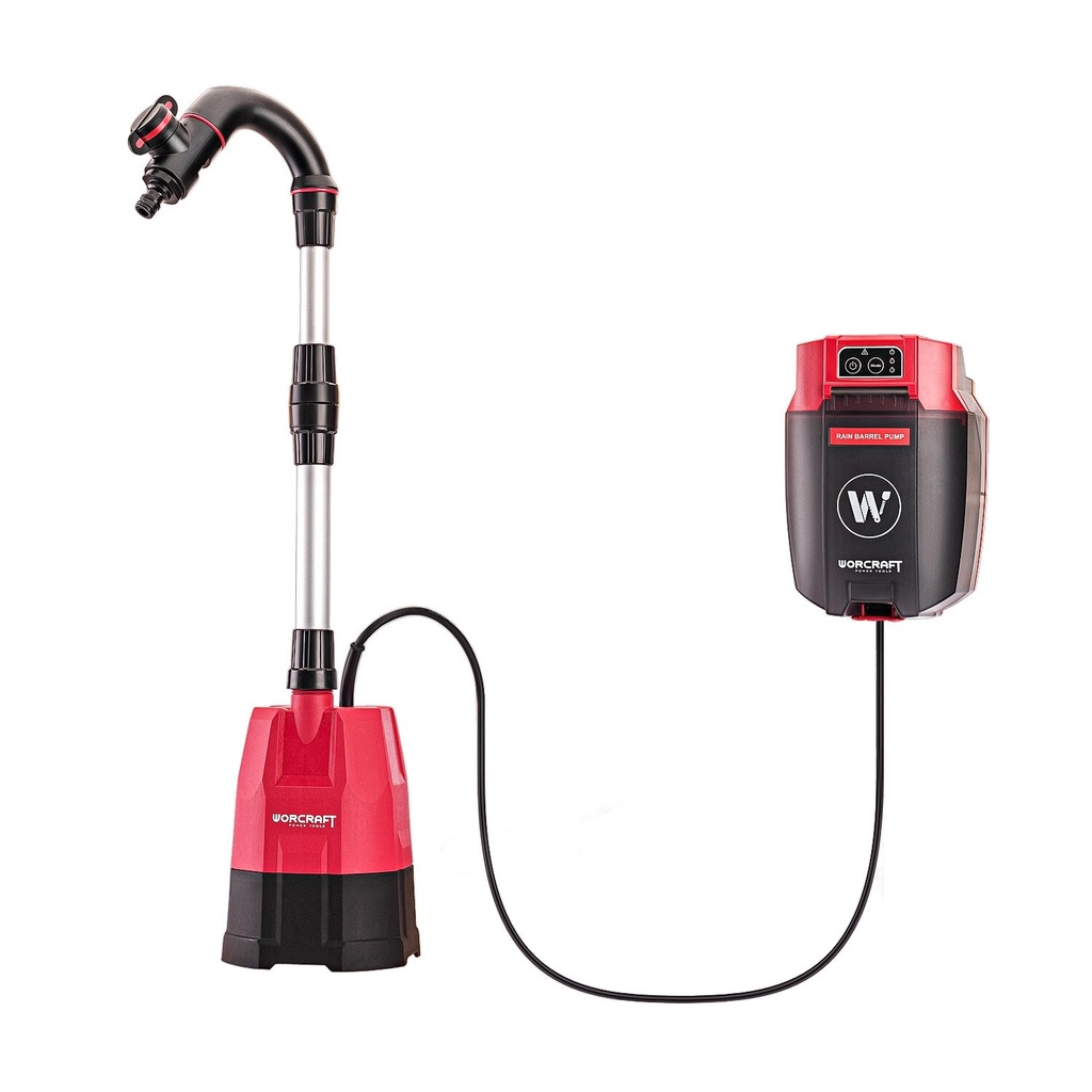 ⬡ Li-Ion akumuliatorinis vandens siurblys WORCRAFT 20V (CRWPS20Li, WORCRAFT)