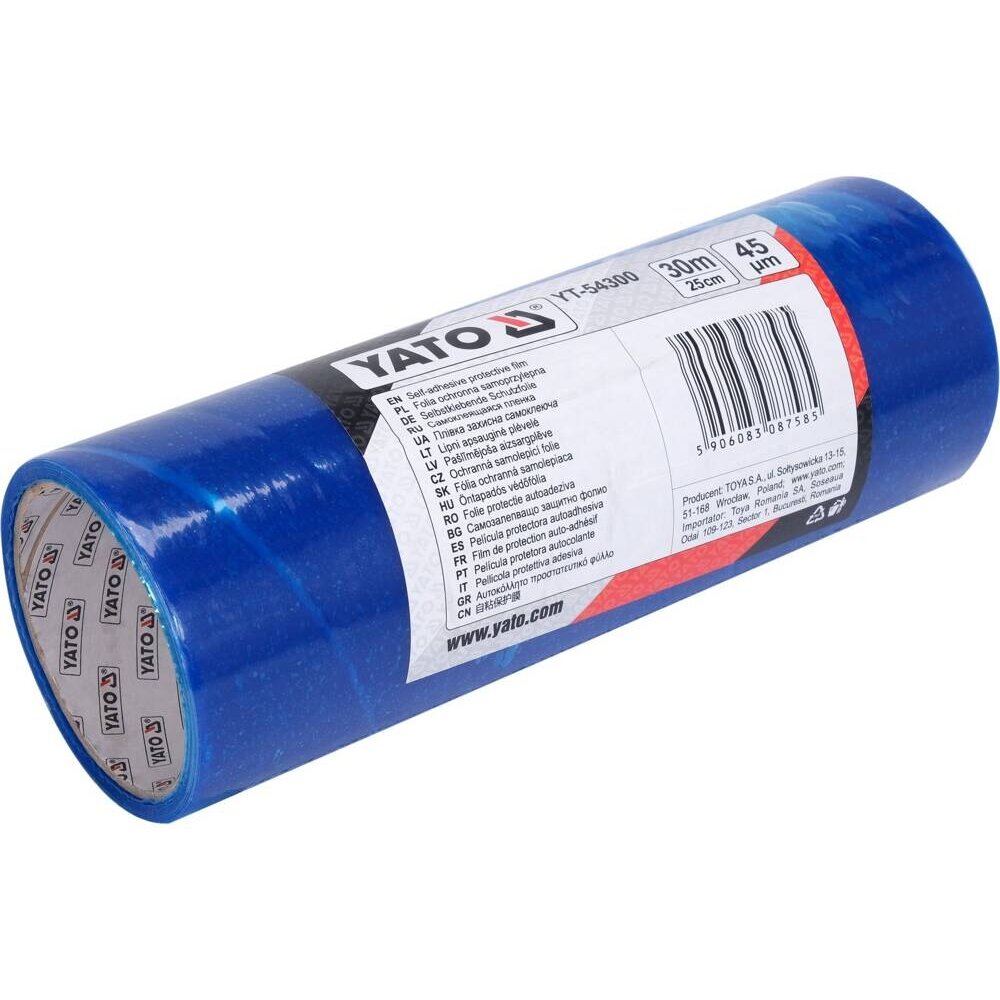 ⬡ Lipni apsauginė plėvelė 250mm x 30m (YT54300, YATO)