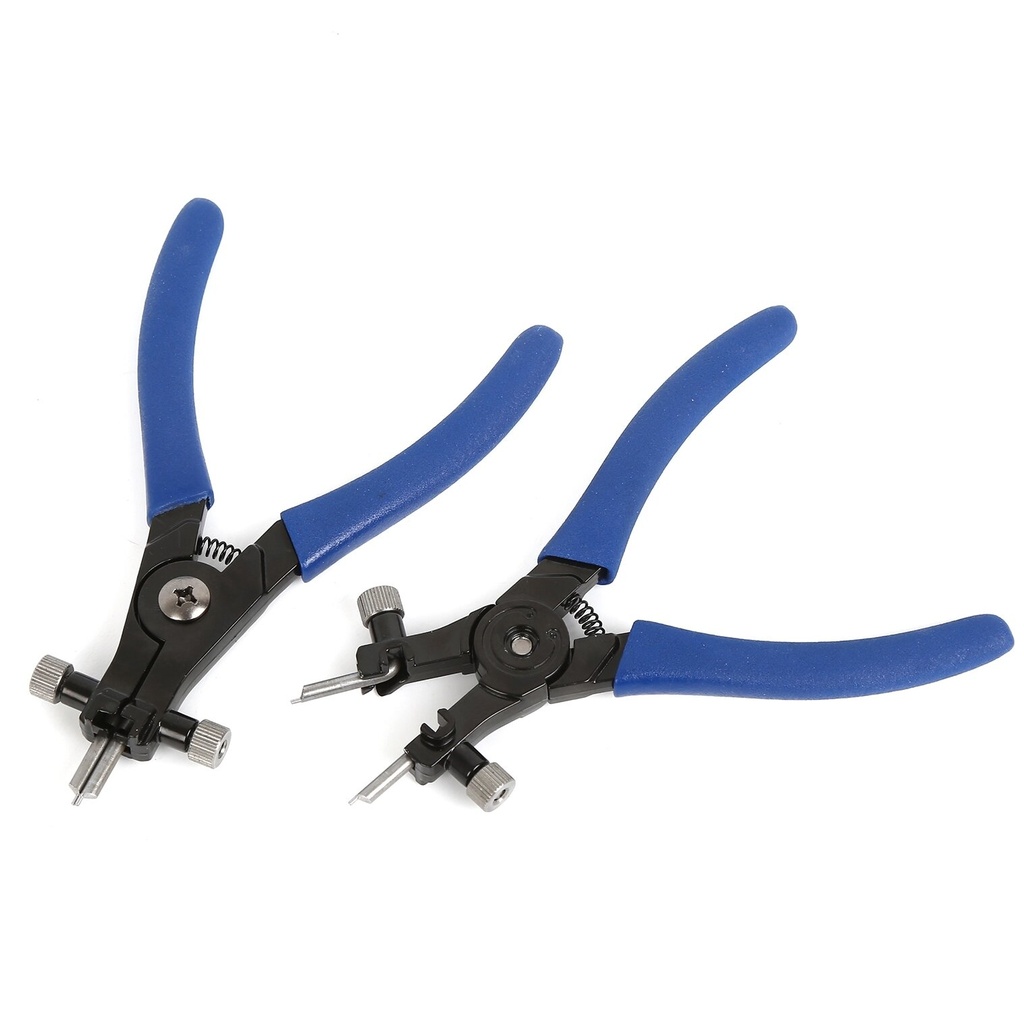 ⬡ Heavy duty snap ring pliers set 2pcs with interchangeable tips 165mm (WT04J1297)