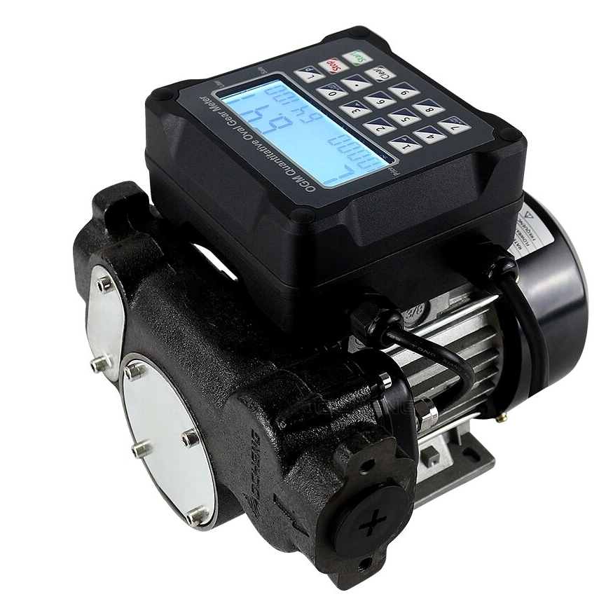 ⬡ AC Diesel fuel electric transfer pump 220V with preset meter (ACTP65P, AOCHENG)
