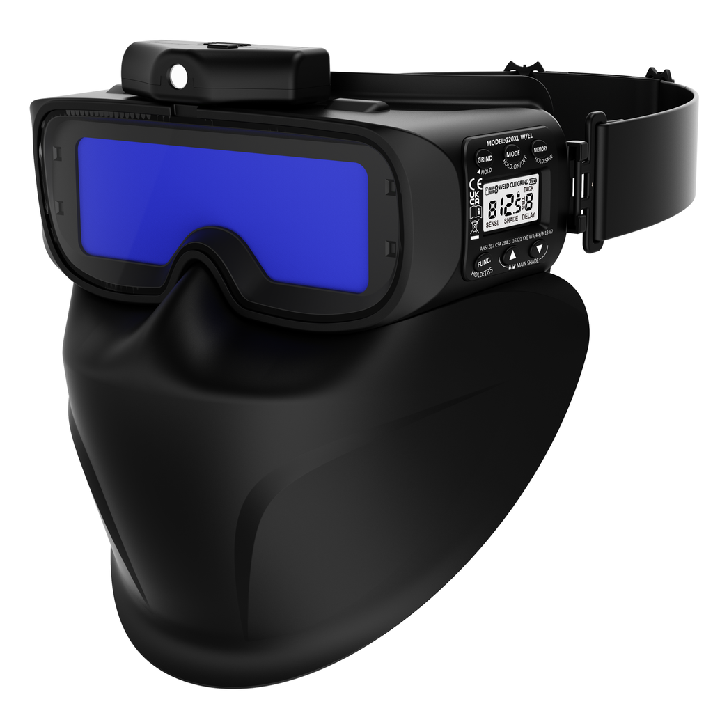 ⬡ Automatic darkening welding googles with face mask ALT3 (ALT3G20XLWEL)