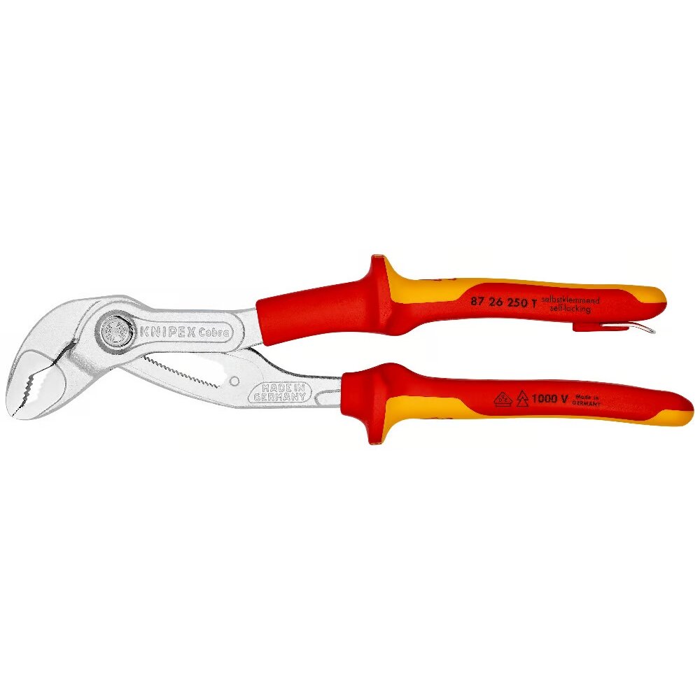 ⬡ Water pump pliers KNIPEX VDE Cobra 250mm (8726250T, KNIPEX)