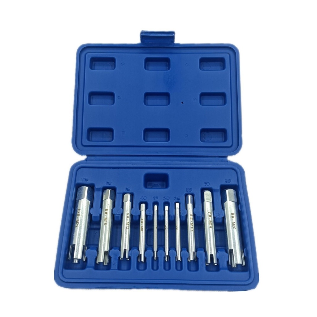 ⬡ Screw tap extractor set 10pcs M4-M24 (KRKTS40)
