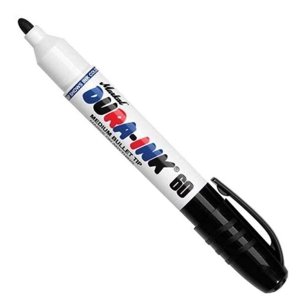 ⬡ Žymeklis permanentinis DURA-INK 60 apvalus 3 mm juodas (4696536)