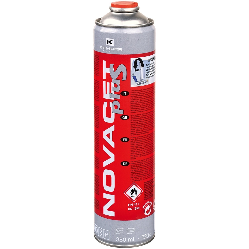⬡ Propane/butane/propilene gas KEMPER NOVACET ANTIFLARE 220g (102G580S)