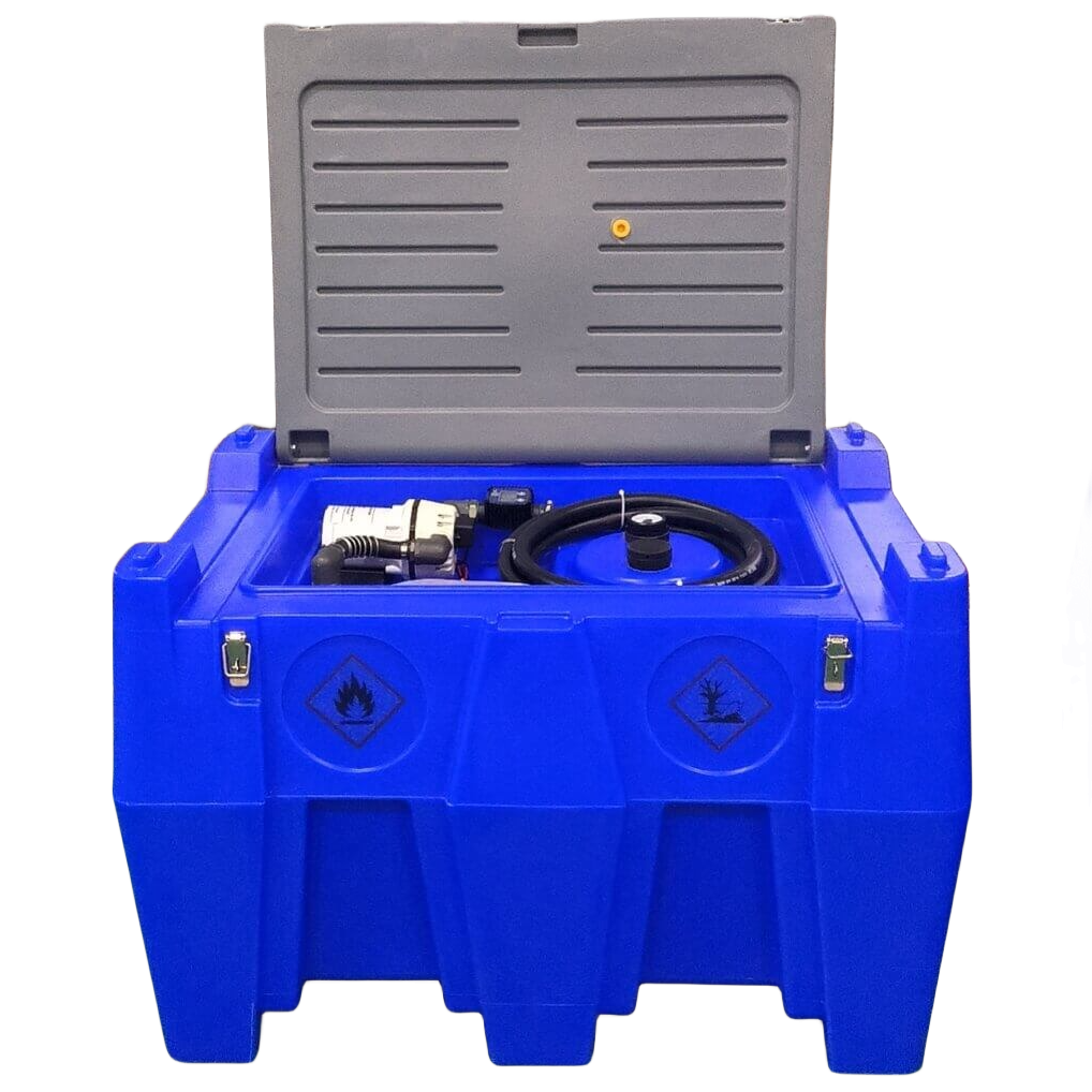 ⬡ Portable AdBlue transfer tank 440L ADTK480 with 12V pump (with hose, autumatic nozzle with filter, EU plug) (ADTK480, AOCHENG)