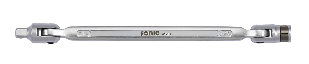 Double socket wrench 1/4" inside, 1/4" outside